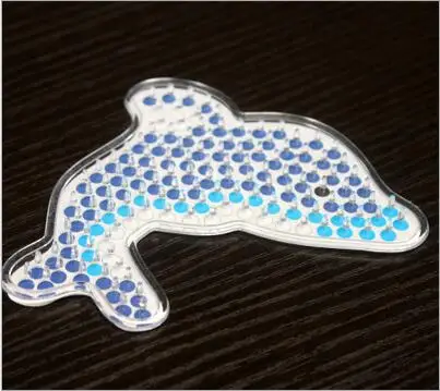 9 шт./лот 5 мм ABS perler beads borad шаблон с цветной бумагой пластиковый трафарет