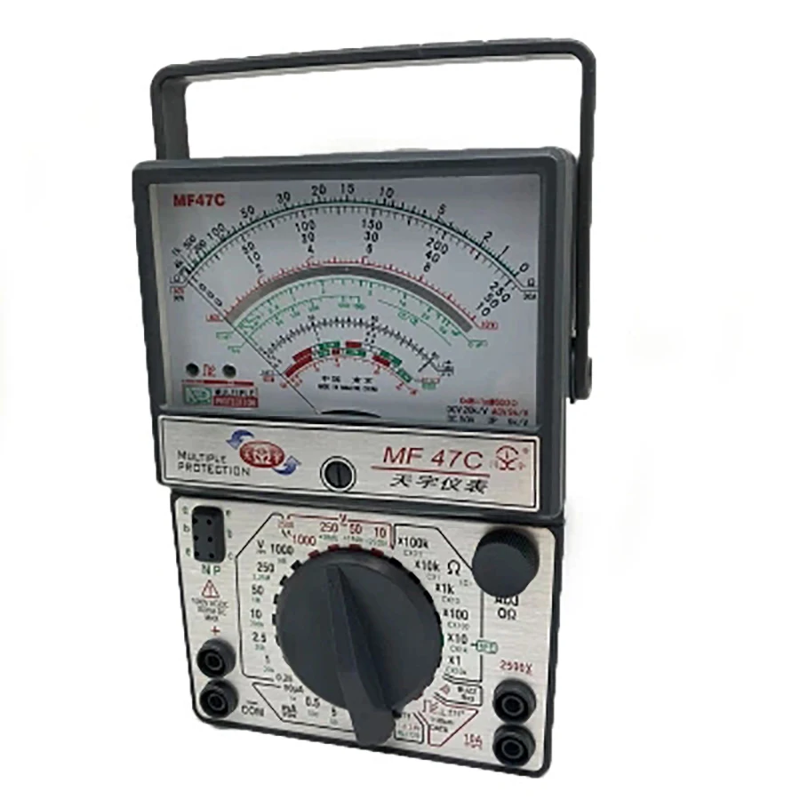 MF47C тестер напряжения тока сопротивление аналоговый дисплей мультиметр DC/AC |