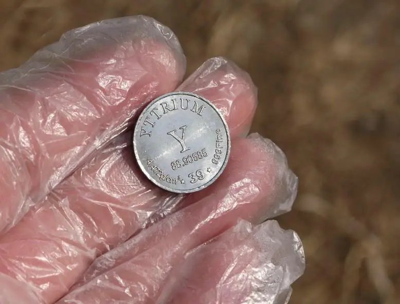 Y Yttrium куб, монета оптом, Высокая чистая 99.96%, таблица менструаций редкоземельного металла, элементы для исследования, исследования, образования, коллекция