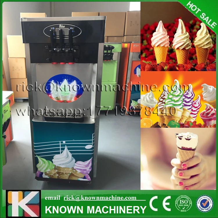 Воздушно охлаждающая KN 832 40л/ч 3 вкуса йогурт мягкое мороженое