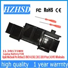 A1493 11,34 V71WH новый оригинальный аккумулятор для ноутбука Apple Macbook Pro Retina13-INCH A1502 (2013 2014 год)
