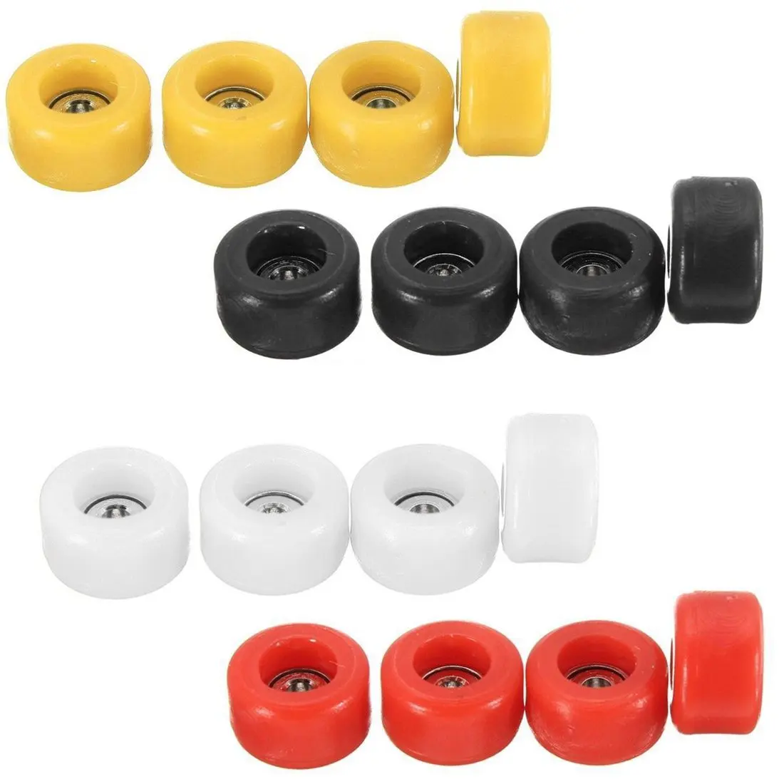 

ABWE Best Sale 4 Pcs/Set Professional PU+Metal CNC Bearing Wheels for Wooden Fingerboard