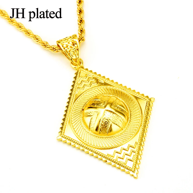 Наборы женских ювелирных украшений JHplated с черной веревкой и цепочкой эфиопские