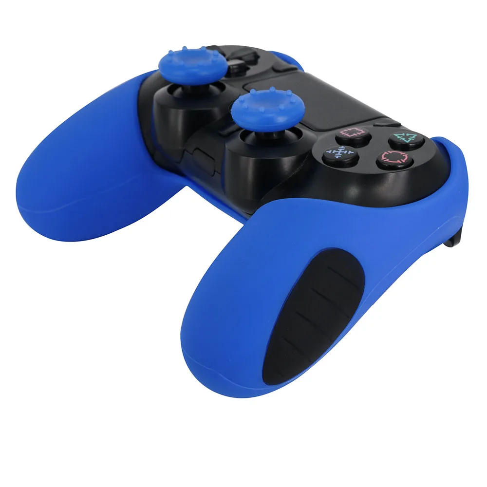 YTTL 10 шт./лот мягкий силиконовый резиновый чехол для PS4 толстый половинчатый