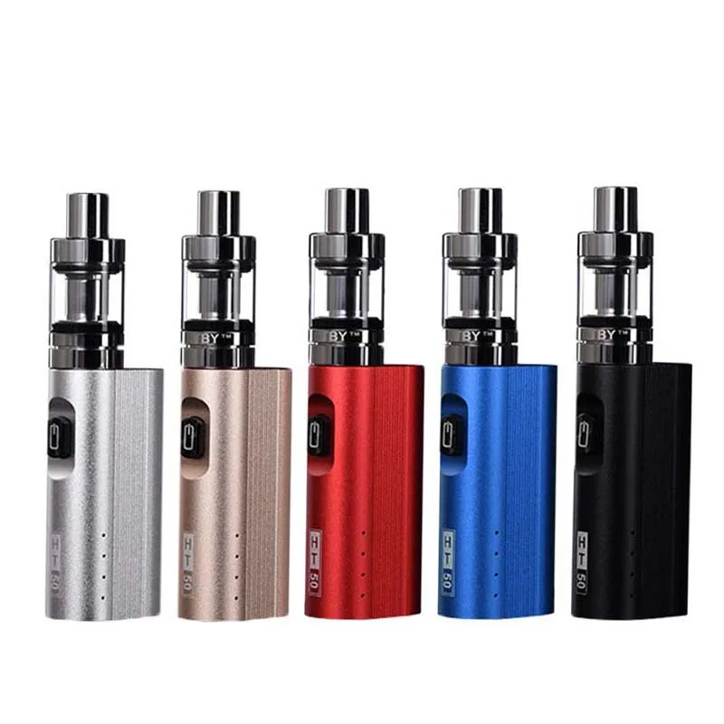 50 Вт набор с электронной сигаретой 2200 мАч батареек 0.3ohm Танк vape металлический