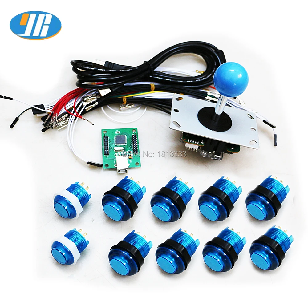 1 шт. + копия джойстика Sanwa 10 5 в световая кнопка шт 2 USB энкодер для аркадной игры