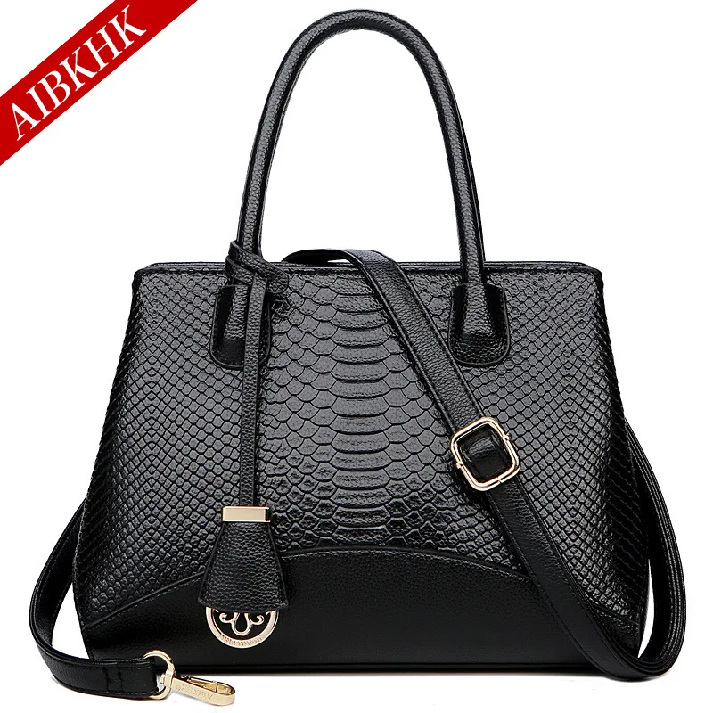 Модные кожаные сумки роскошные дизайнерские через плечо для женщин 2019