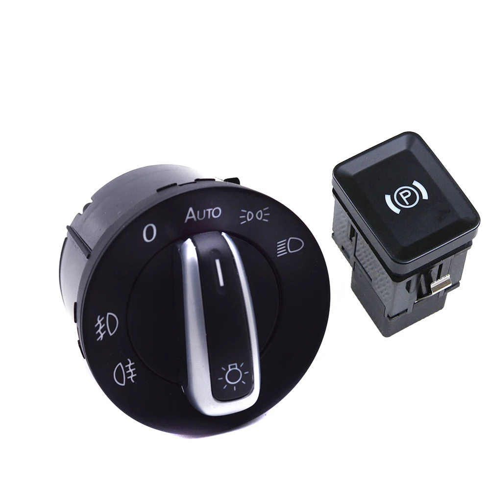 2 шт. TUKE OEM 5ND941431B 3CO927225B EPB хромированная Автомобильная Электронная Кнопка тормоза +