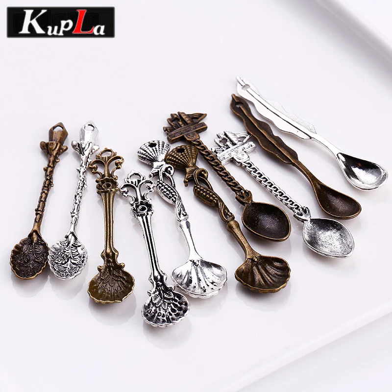 Винтажные металлические подвески ложки ручной работы модные для изготовления