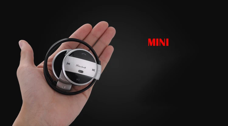 MINI501 беспроводные Bluetooth наушники, стерео складные спортивные наушники, TF карта, наушники FM, беспроводные с микрофоном для телефона