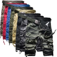 Cargo Shorts Men Cool Camouflage Summer Hot Sale Cotton Casual Men Short Pants Brand Clothing Comfortable Camo Men Cargo Shorts