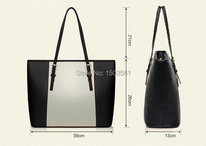 ROCKSTUD CROSSBODY TOTE BAG - 2015 Women Designer Brand Gothic Punk Handle Luggage Shopper Shoulder Handbag Bolsa 031201 | Багаж и сумки
