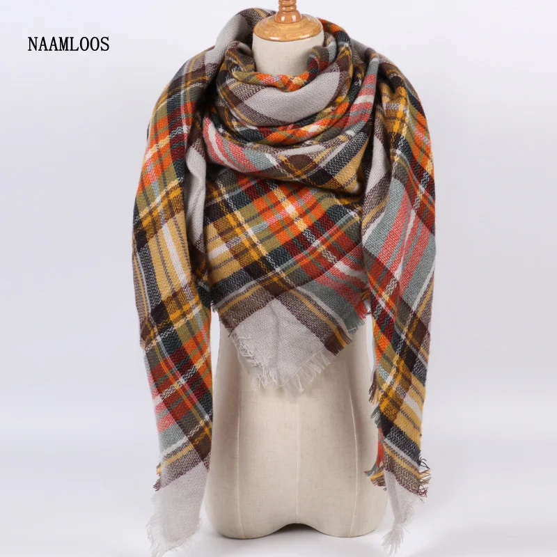 2017 брендовые зимние шарф для Для женщин из мягкого кашемира Одеяло теплые модные