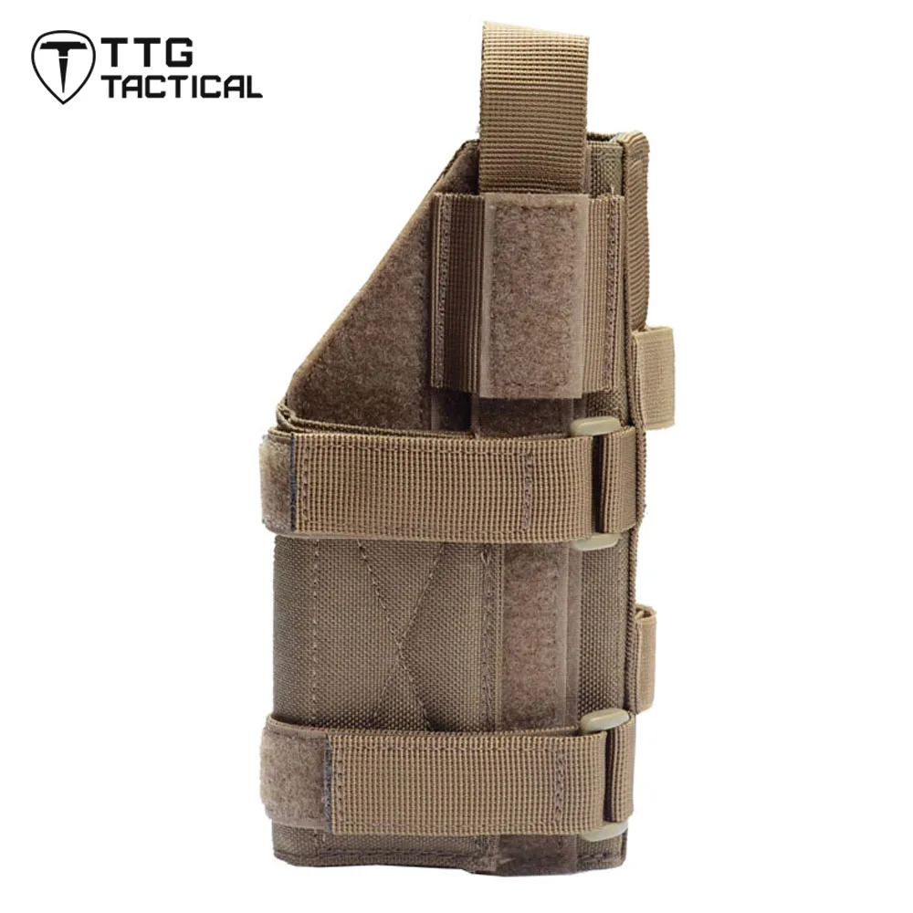 

TTGTACTICAL Nylon Tactical Gun Holster Molle Modular Belt Pistol Holster for Right Handed Shooters Glock 17 19 22 23 31 32 34 35