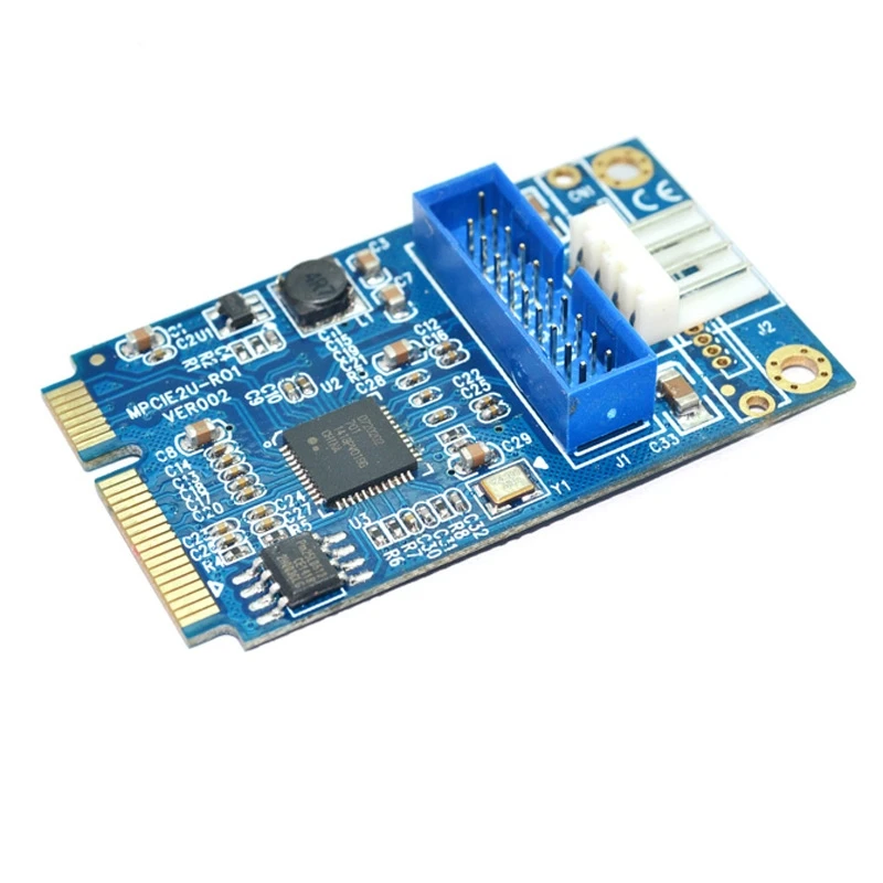 MINI PCI E на USB 3 0 фронтальная 19 контактная Расширительная плата для настольного ПК с