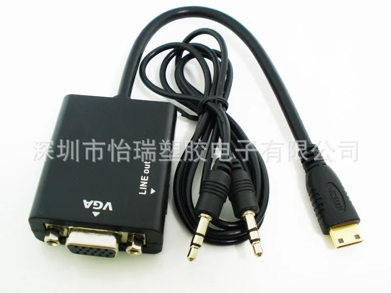 Мини HD VGA преобразования линии планшет с Аудио Mini конвертер VGA|Соединители| |