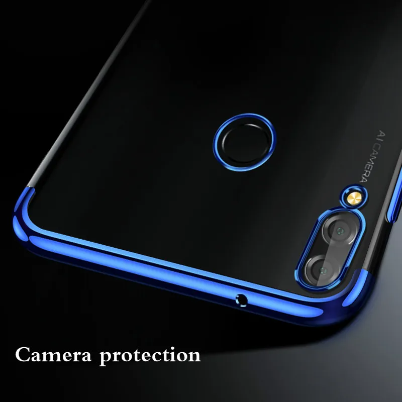 Для huawei P Smart 2019 чехол прозрачное покрытие Мягкий ТПУ силиконовый прозрачный для
