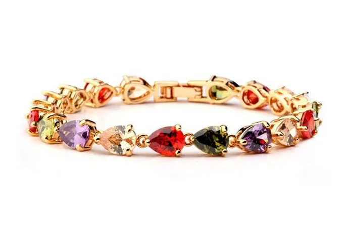 Venus красочная в форме капли воды AAA + фотообои для женщин|bracelets for|strand braceletsbracelets for