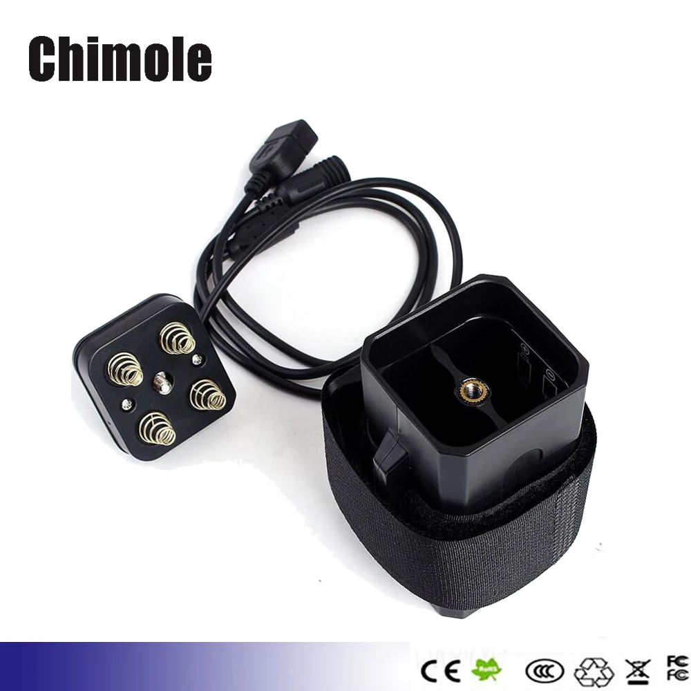 Chimole XP7 водонепроницаемый батарейный блок 2.0A USB и 8 в Выход постоянного тока 4x18650