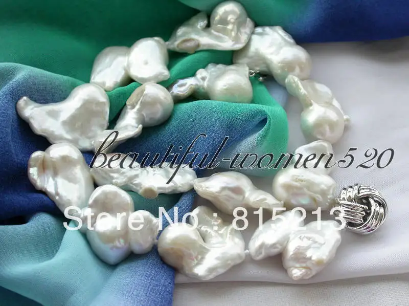 Ожерелье с жемчугом Reborn A1444 белая барочная A1444|necklace wholesale|pearl necklacenecklace necklace |