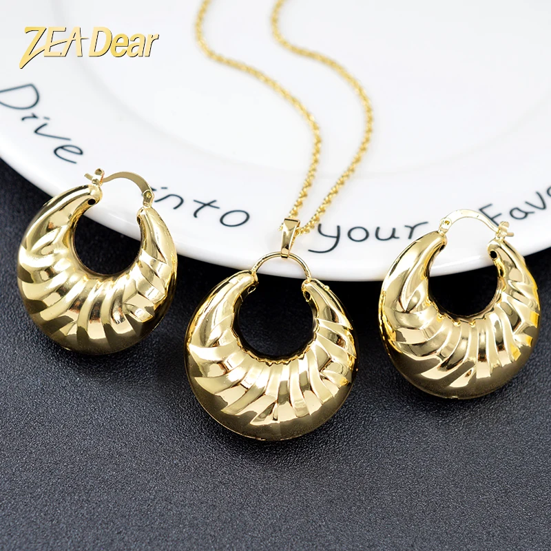 ZEA Dear Jewelry хит продаж сердце набор украшений для женщин серьги ожерелье подвеска