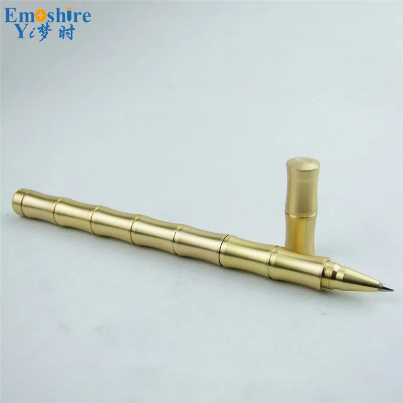 

Hot Sale Full Brass Ballpoint Pen for Father's Day Gifts Metal Heavy Ballpoint Pen Office Writing Gel Pen P297