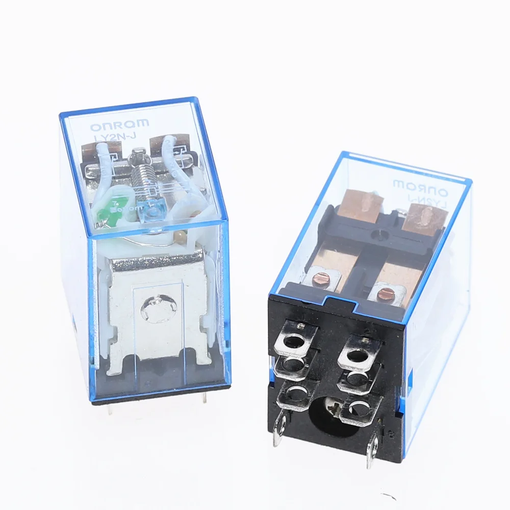 LY2NJ катушки DC12V DC24V AC110V AC220V HH62P JQX-13F10A 220V Миниатюрный электромагнитный реле общего назначения