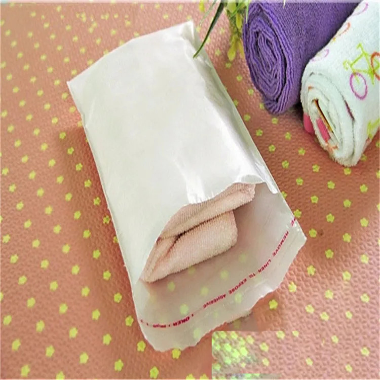 Free Shipping 300pcs/lot 16 x 24cm*120mic Large Self Adhensive Plastic Clothes Storage Bag High Quality White PE Clothing | Дом и сад
