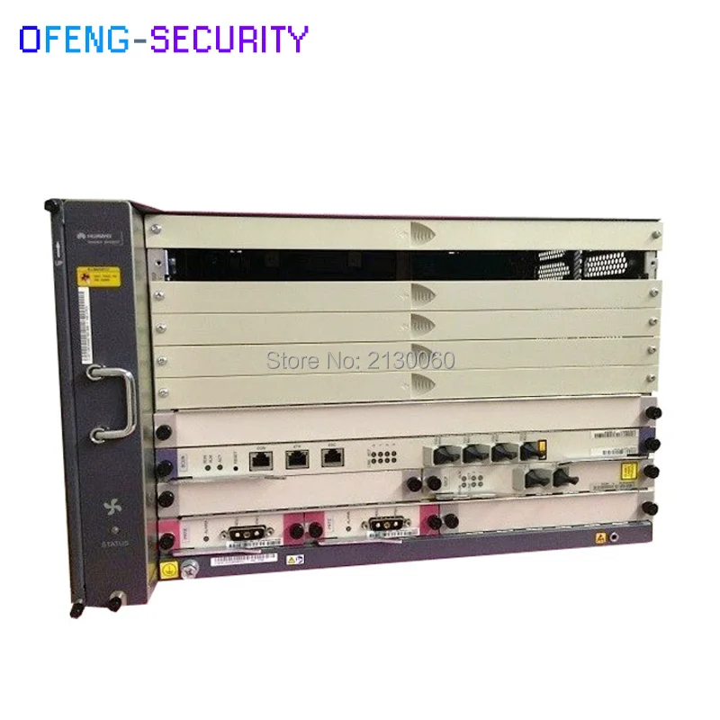 Fibra olt Huawei GPON MA5683T Оборудование для оптоволокна с шасси + вентилятор 2 * scun gicf PRTE X2CS