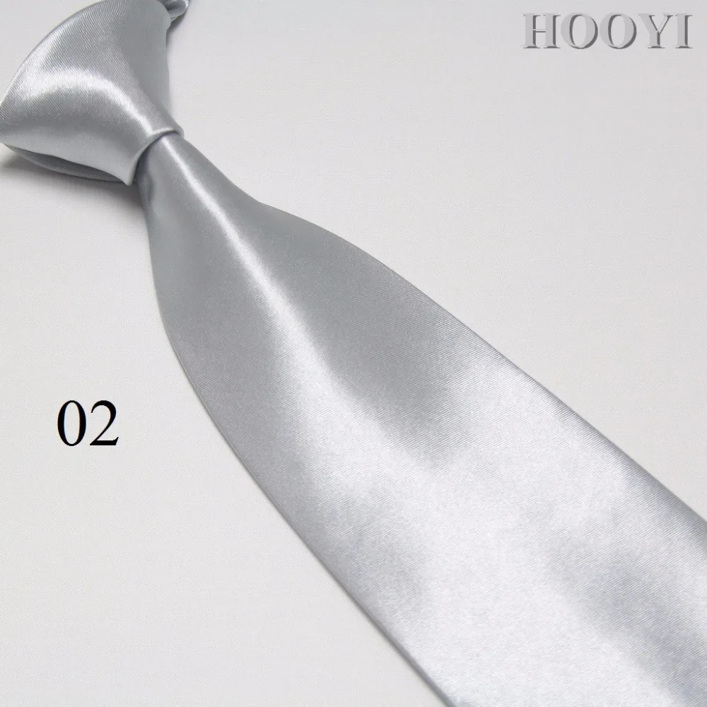HOOYI модные однотонные мужские желтые золотые шейные Галстуки широкий галстук