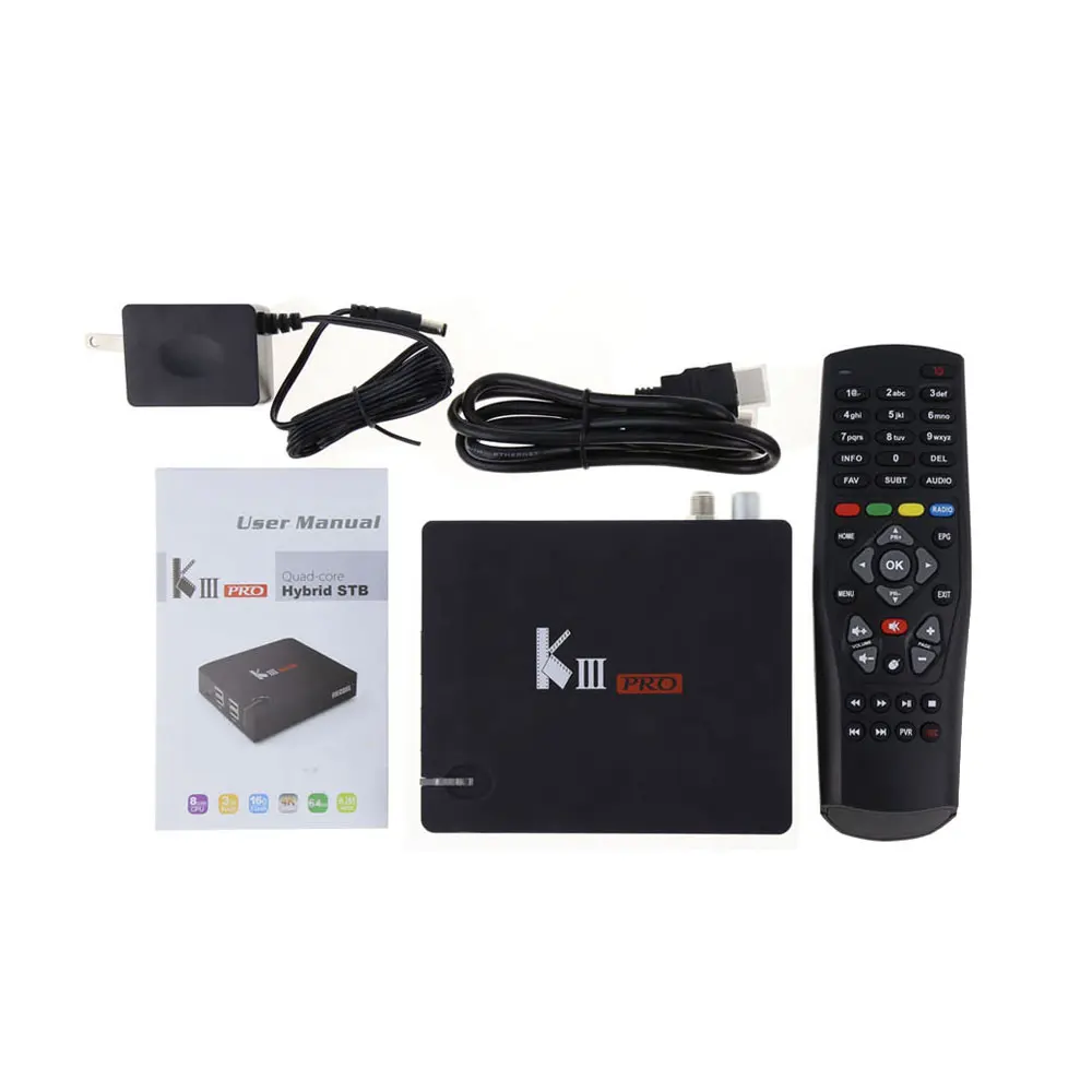 MECOOL KIII Pro 3g 16G двойной Wifi Отт Смарт ТВ приставка Amlogic S912 Восьмиядерный DVB S S2 T T2 C