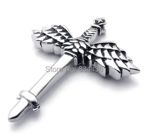 Бесплатная доставка высококачественные подвески в форме меча из нержавеющей