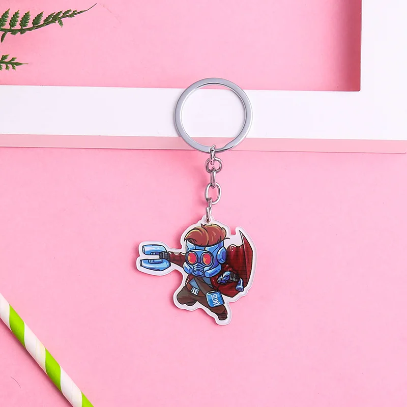 keychain11 Marvel Badges Avengers Brooch Pins Thor Pin Movie Endgame Jewelry Iron Man Captain America Spiderman Brooches For Women Men Gift - Окраска металла: keychain11