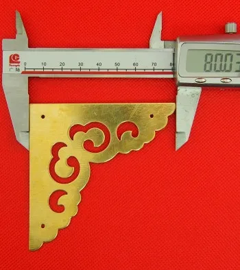 Латунный желтый угол 8 см защита углов оборудование античная винная коробка