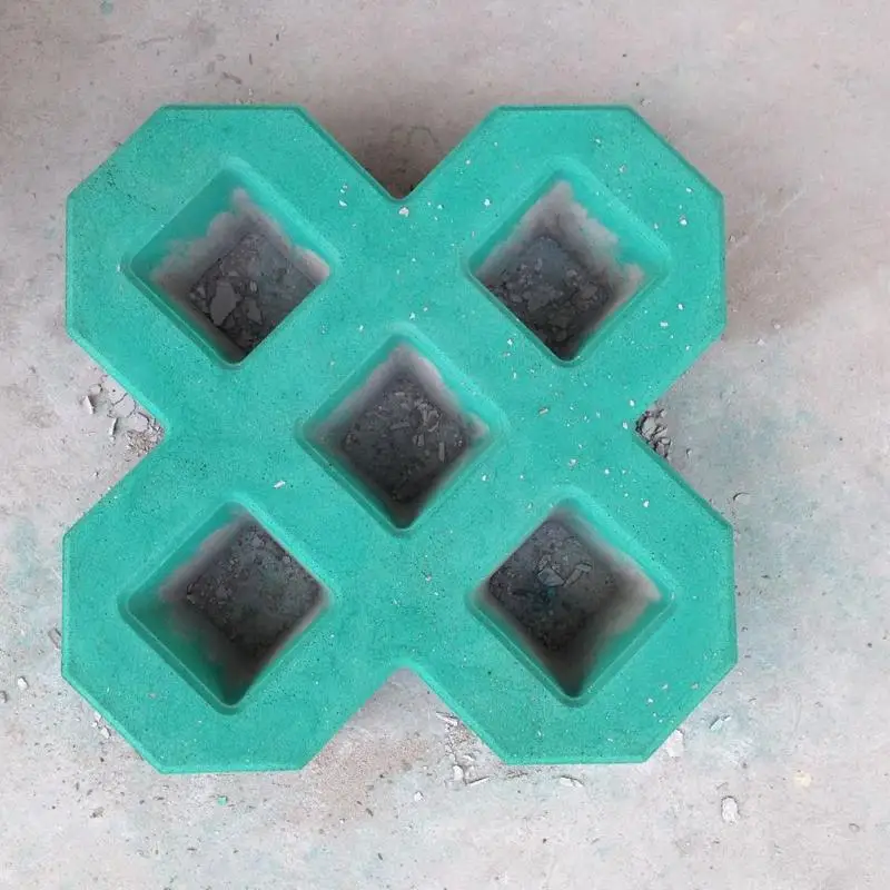 DIY Сад тротуара 8-гранная витая дорожки путь для мощения тротуара цемента пресс-форм