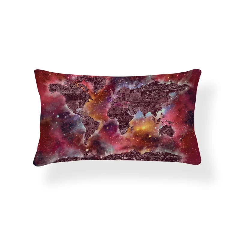 Геометрическая Подушка с изображением дерева наволочки из фольги синяя подушка