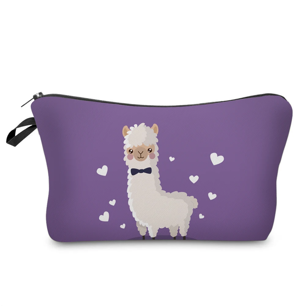 BBL &quotLLAMA&quot Милая одноцветная косметическая сумка Органайзер косметичка с