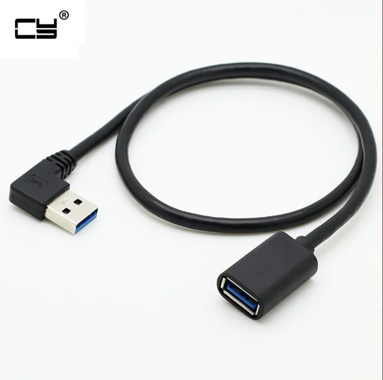 Кабель удлинитель с левым изгибом 90 градусов USB|Компьютерные кабели и разъемы| |