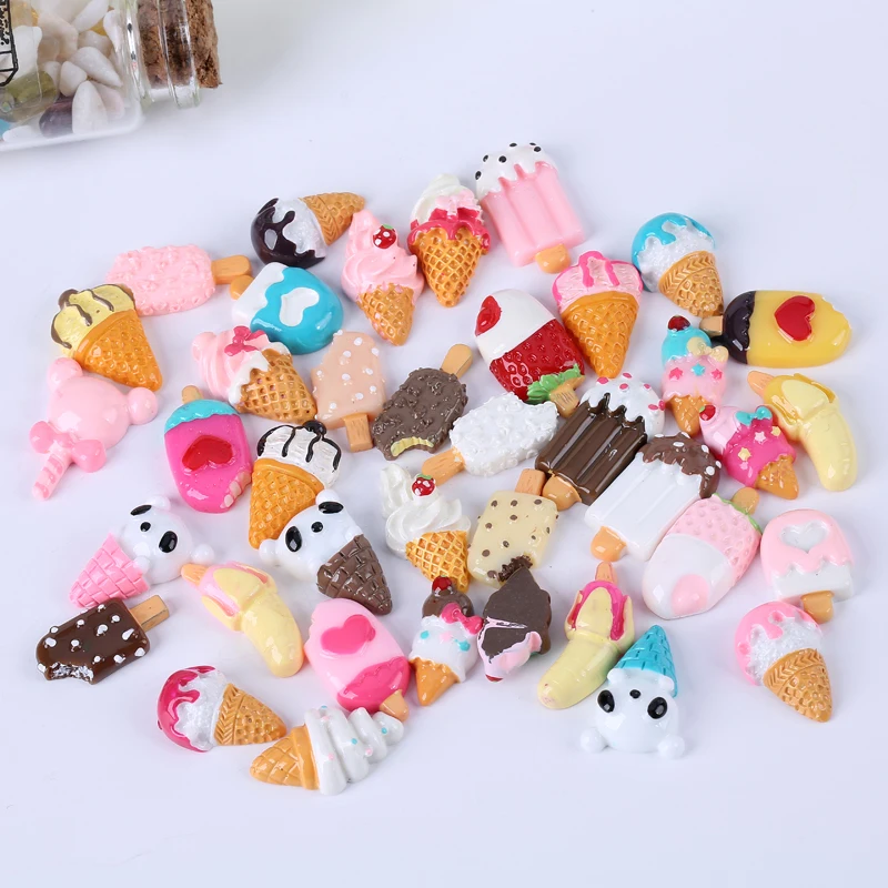 50 шт. рандомные миниатюрные искусственные бусины|jewelry beads|food beadsbeads beads |