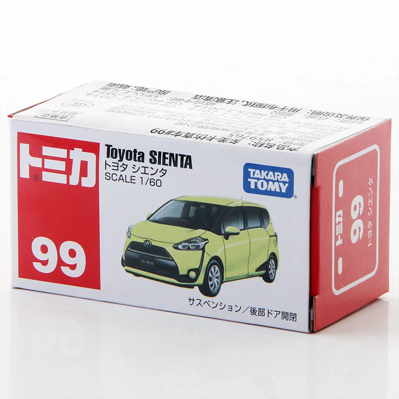 Takara Tomy Tomica 1/60 Toyota Sienta металлическая модель игрушечного автомобиля в коробке #99 |