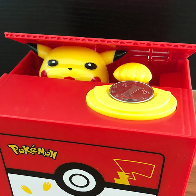 Pokemon go plus сейф для монет копилка кражи электронная блистерная коробка денег на