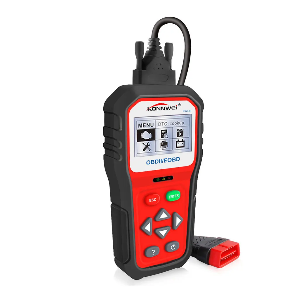 Последние OBD2 KW818 автомобильный диагностический инструмент сканер универсальный