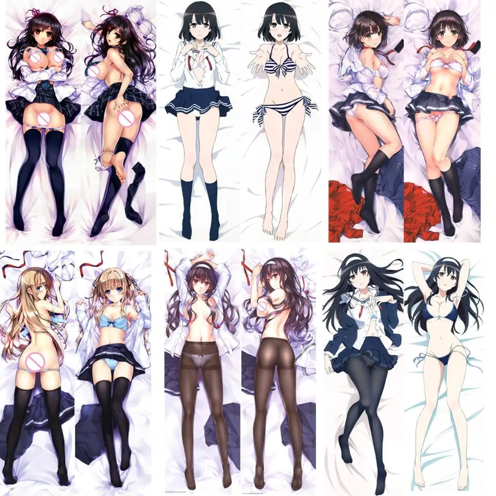 Наволочка дакимакура с аниме принтом чехол для подушки Katou Megumi Saenai Heroine no Sodatekata