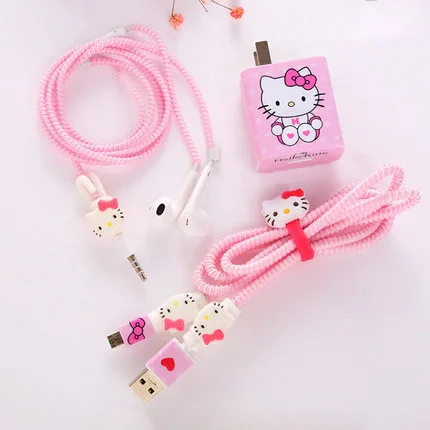 for Huawei with case Для Huawei mate 9 Защита для usb-кабеля зарядное устройство наклейка для наушников Sprial шнур протектор для mate 9 Pro/P10/P10 Plus намотка кабеля - Цвет: for Huawei with case