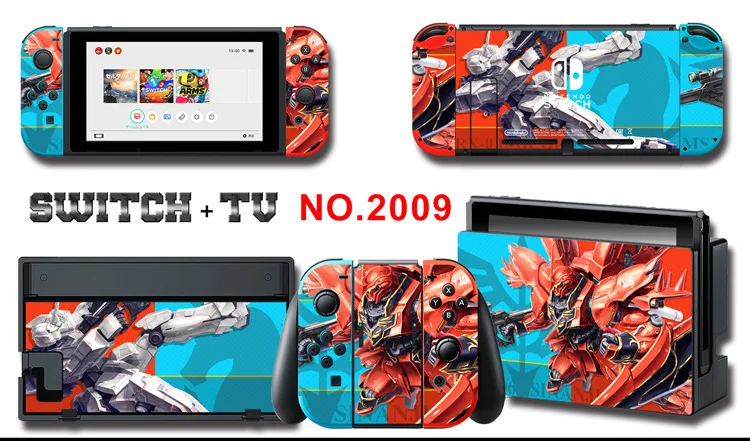 Для nintendo Switch Pain sticker консоль Dock Joy Con полное покрытие цветной бумажной кожи Закаленное стекло протектор экрана от 2000-2305