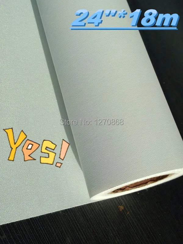 24 &quot* 18 м завод-поставщик высокоглянцевой полиэфирной печати холщовой рулон |