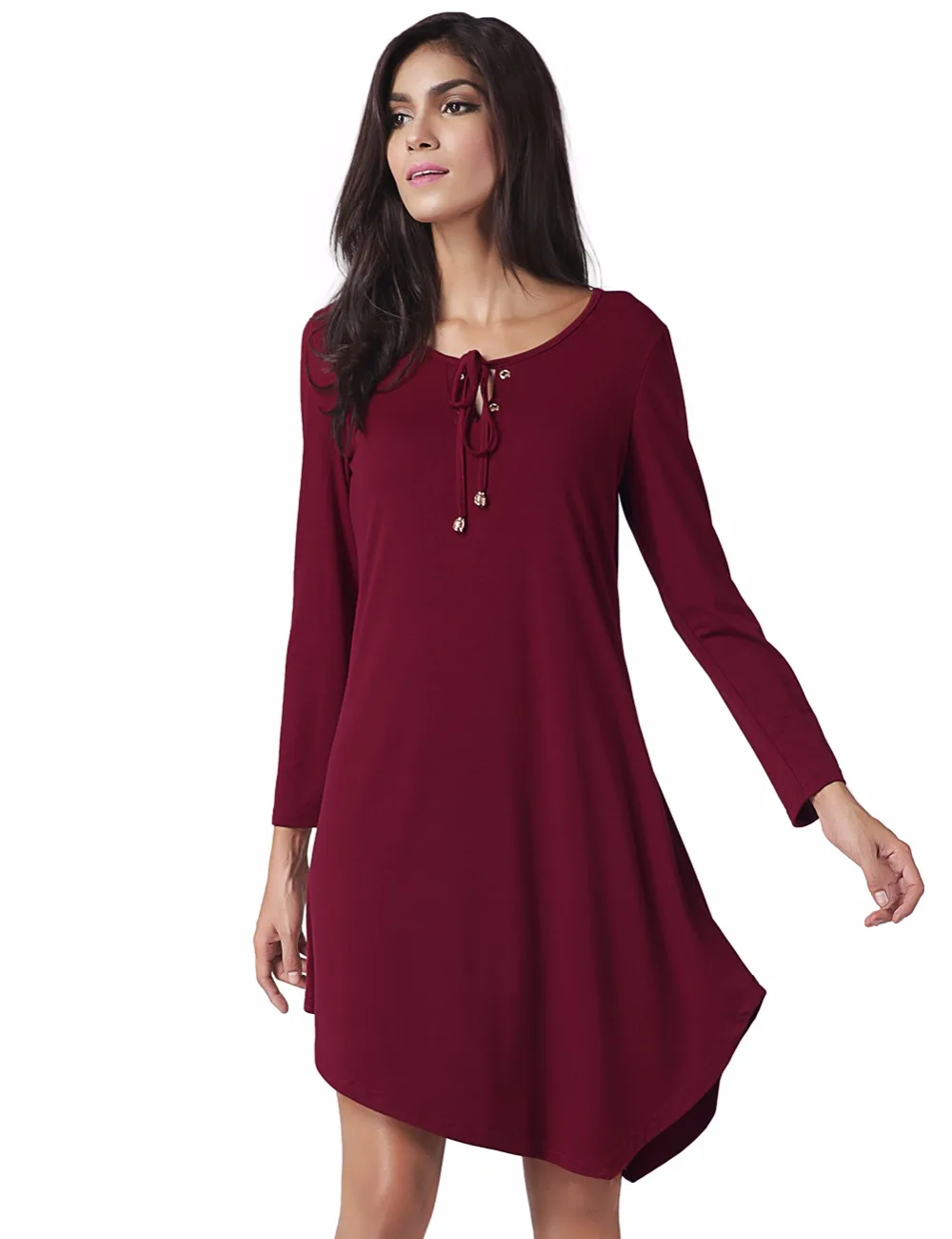 Женские длинный рукав о Средства ухода за кожей шеи свободные Модные