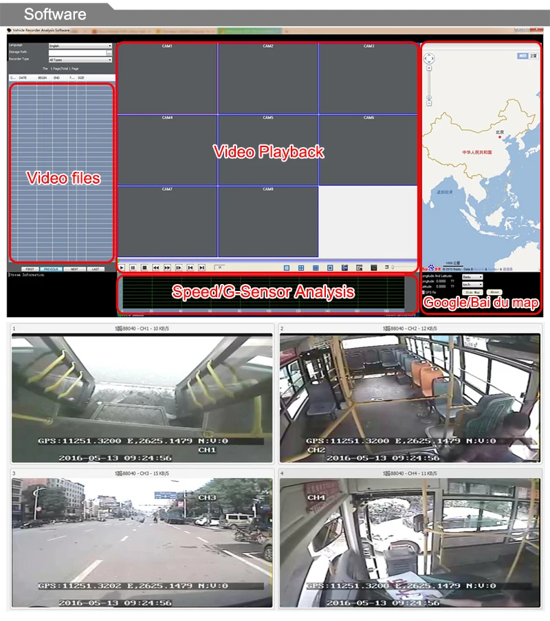 Бесплатная доставка 720P 4CH AHD 3G GPS HDD Bus Мобильный Dvr 4 шт. комплекты камер ночного