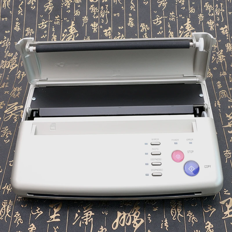 Высокое качество Татуировка серебряного цвета копировальная машина Топ