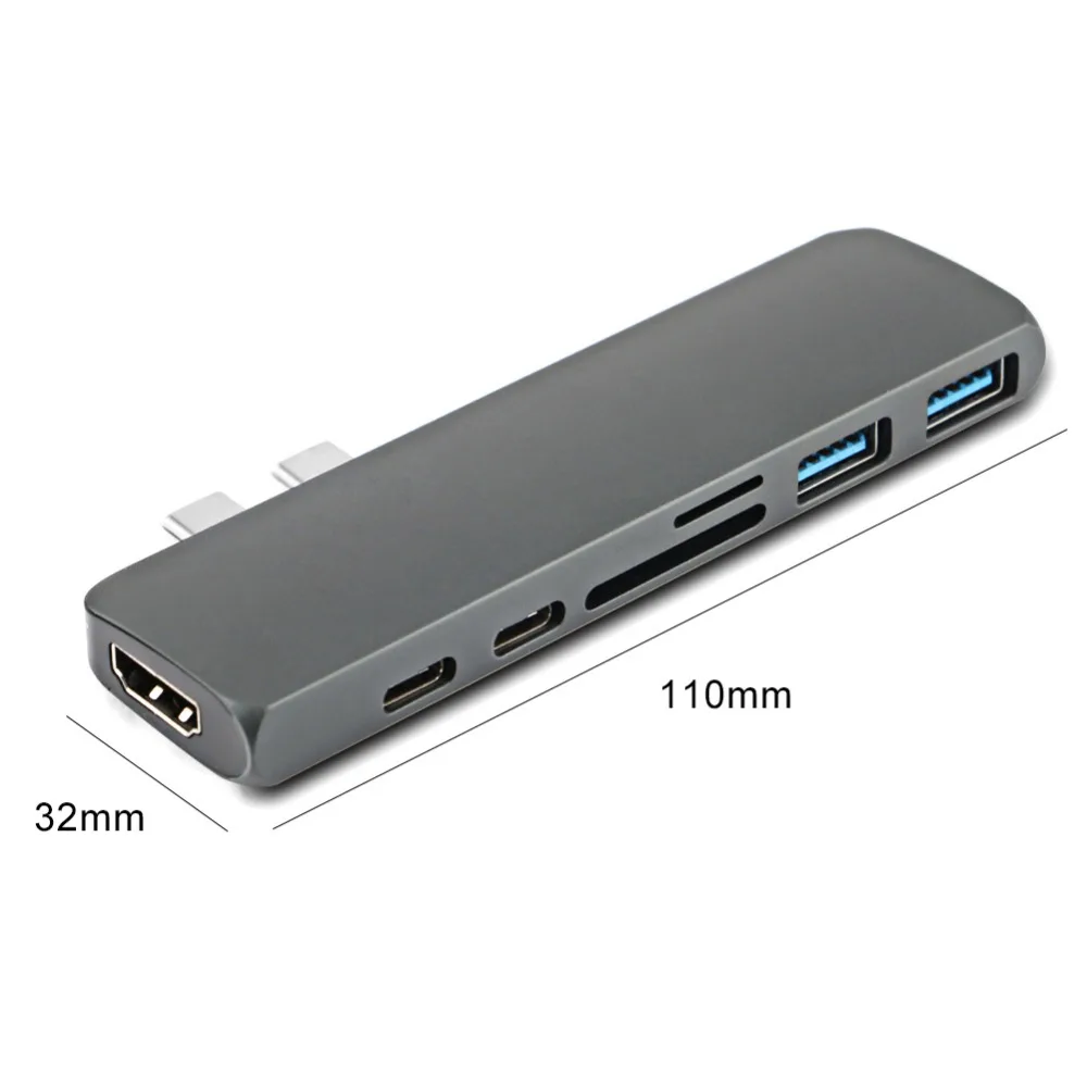 Адаптер USB C для Type 3 0 HDMI Micro SD MacBook Samsung Galaxy S9/S8 Huawei P20 Pro Surface pro 4|Картридеры| |